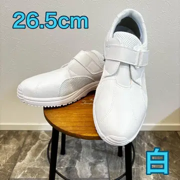 [미사용] 미도리 안전 케어세이프티 경량 간호사 신발 화이트 26.5