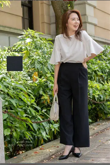 Clease 크리즈 와이드 팬츠 깔끔한 수험 학교 행사 보호자회