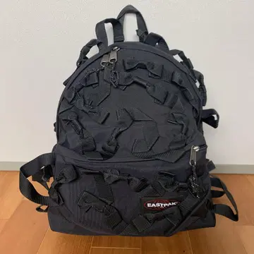 레어  BEAMS COUTUREXEASTPAK 리본 가득 백팩 블랙