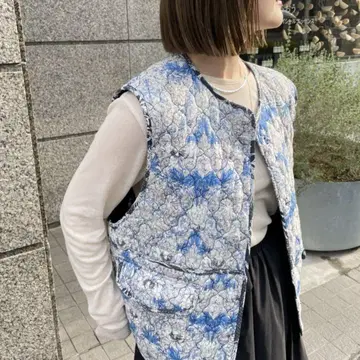 [ 미사용 새상품 ] 오메카시 / 퀼팅 리버서블 베스트