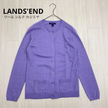 LANDS'END 랜드스엔드 크루넥 니트 가디건 M