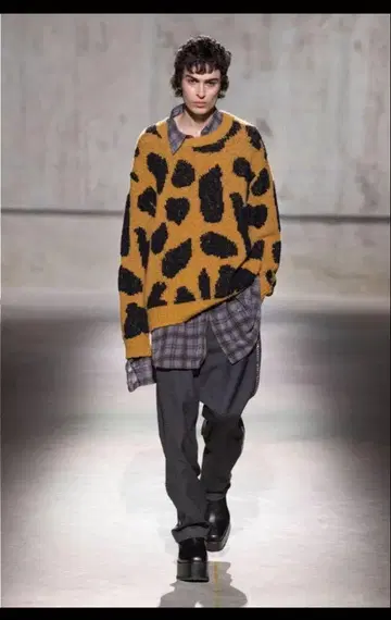dries van noten 20aw 레오파드 니트