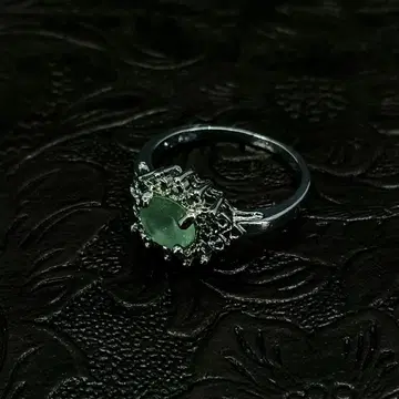 빈티지 실버 지르코니아 앤티크 반지 19호