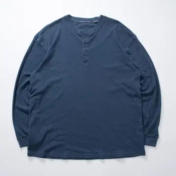 DOCKERS 다커스 써멀 롱티 헨리넥 블루 네이비
