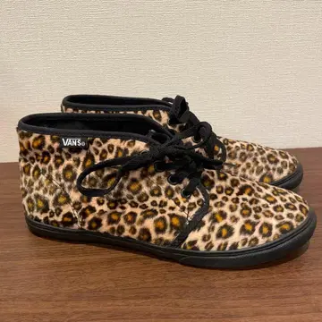 반스 [ VANS ] 레오파드 무늬 하이컷 스니커즈 24cm