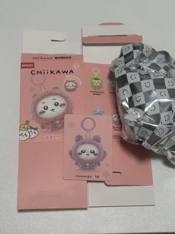 MINISO 치이카와 (먼작귀) 모몽가 페이스 체인지 키링