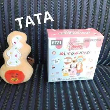 BT21 인형 배지 TATA 훼미리마트 한정판