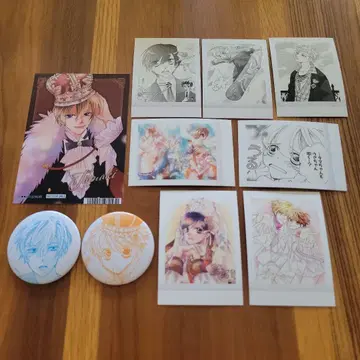 오란고교 호스트부 묶음 판매 캔뱃지 엽서 폴라로이드풍