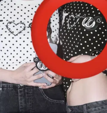 HeartTattoo 모노톤 나카무라 군 T셔츠 엔젤 블루 완판
