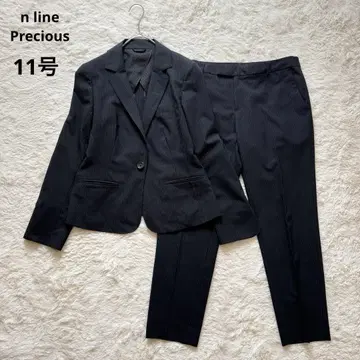 N라인 프레셔스 수트 셋업 스트라이프 스트레치 워셔블