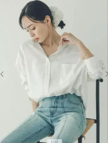 anuans 스탠다드 셔츠 화이트 아뉴앙스