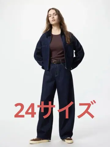 유니클로 UNIQLO 배기 커브 진즈 24