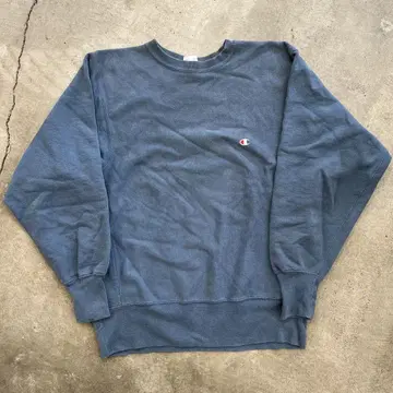 90s Champion 리버스 위브 자수 택 USA제 터콰이즈