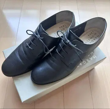 마가렛호웰 아이디어 천연 가죽 레이스업 슈즈 24cm 블랙