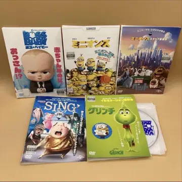 보스 베이비/미니언즈/펫/씽/그린치 DVD 5개