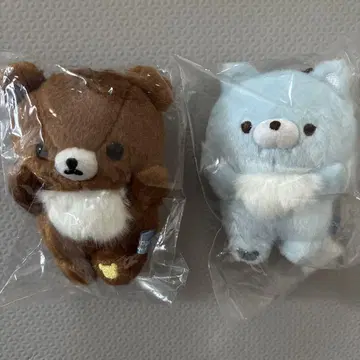 리락쿠마 아오코구의 하룻밤 걸이 봉제 인형 차이로코구마 세트