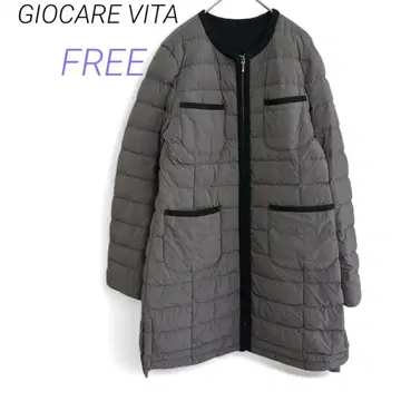 GIOCARE VITA [ FREE ] 다운 페더 롱 코트 풀 집업
