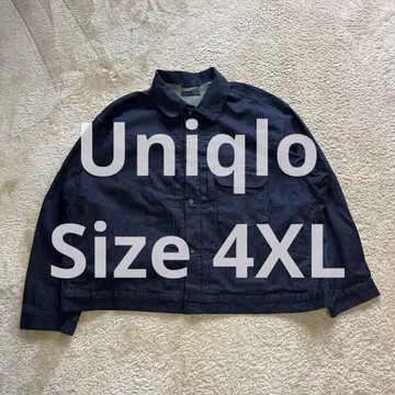 Uniqlo 유니클로 데님 자켓 다크 네이비 세컨드 사이즈 4XL