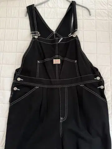 something 썸씽 블랙 오버롤 W26 사이즈