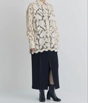Ameri VINTAGE LIKE CODE LACE SHIRT