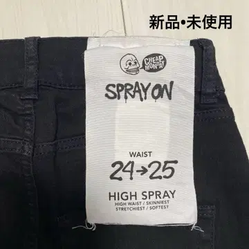 CHEAP MONDAY 블랙 스키니 팬츠 24/25