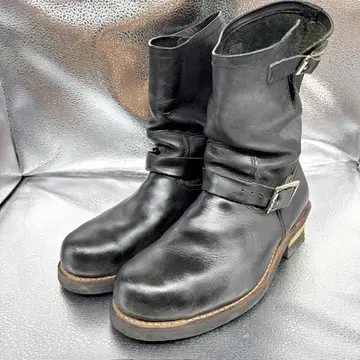 호킨스 부츠/27.0cm/엔지니어 부츠/가죽 신발/블랙