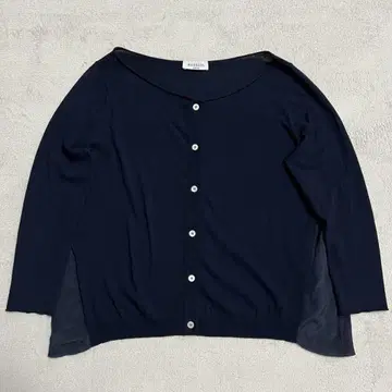 정가 4만 정도 ROSSO35 실크 혼방 니트 가디건 R-8054