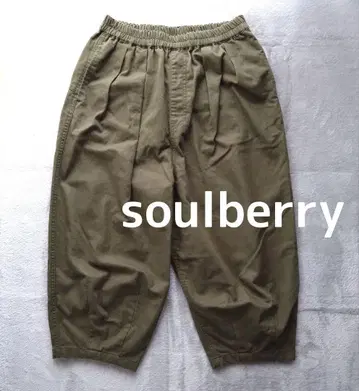 새상품급 서울베리 soulberry 8부 라운드 테이퍼드 팬츠