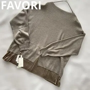 새상품 huitime nid 2웨이 이소재 레이어드 베이지 니트 스웨터