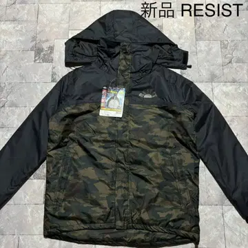 새상품 RESIST 레인 수트 충전솜 자켓 방수 방한 경량 카모플라주