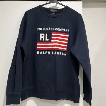 PORO JEANS 랄프 로렌 성조기 로고 맨투맨