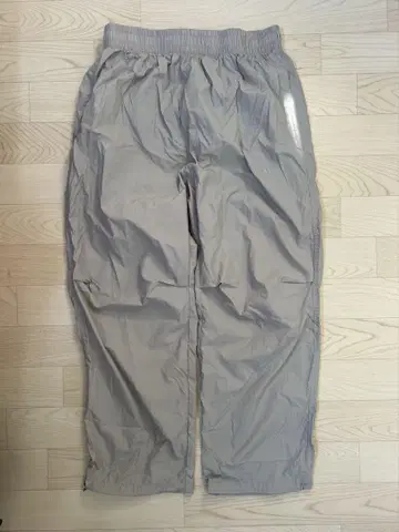 그레이 와이드 팬츠 이지 팬츠 나일론 소재