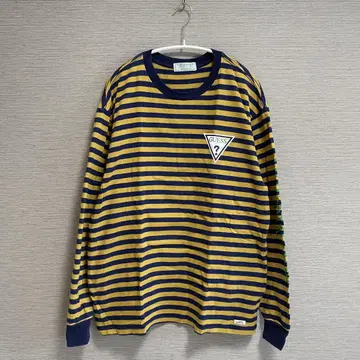 GUESS 스트라이프 긴팔 티셔츠