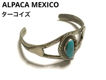 ALPACA MEXICO 각인 멕시칸 주얼리 터콰이즈 뱅글