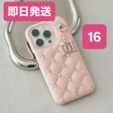 16 PNK Darich 퀼팅 비쥬 DD 참 iPhone 케이스