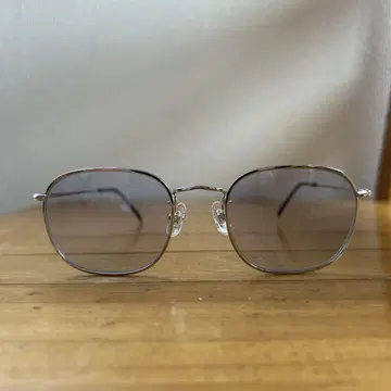 하쿠산 안경 티타늄 블루 렌즈 현품만