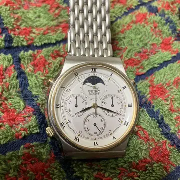 쇼와 레트로 방품 유리 교환 완료 SEIKO 세이코 크루징 문페이즈