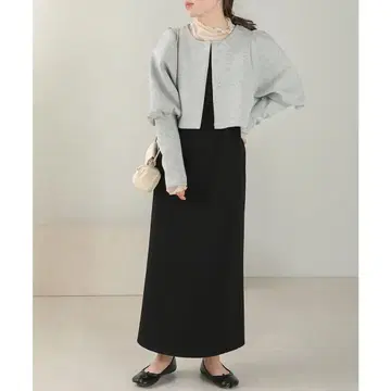 Bab 숏 가디건 원피스 세트