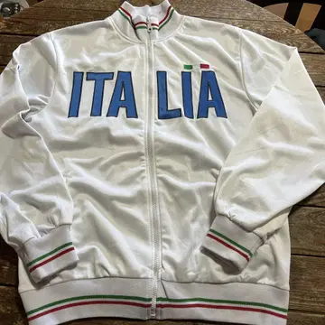 ITA LIA 이탈리아 집업 스포츠 저지 맨투맨 화이트 XL 사이즈
