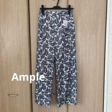 [ Ample ] 미사용 새상품 야마다야 와이드 팬츠 차콜 그레이
