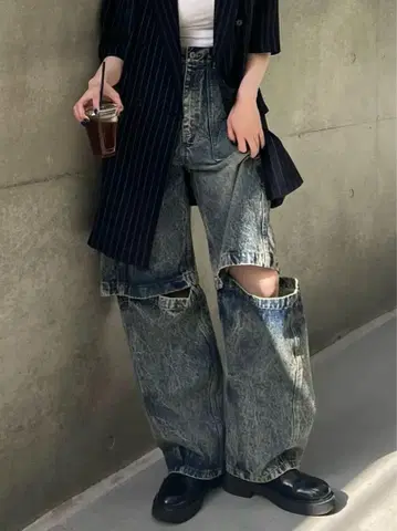 MEDI 2WAY REMOVE DENIM PANTS 인디고