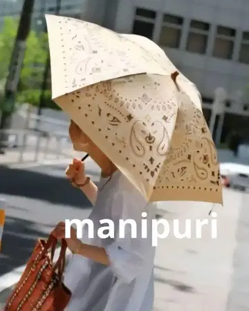 일본제 manipuri/마니프리 우천 겸용 접이식 우산 페이즐리