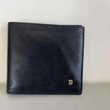 새상품급 BALLY 스위스산 블랙 이단 접이식 지갑 카드 포켓