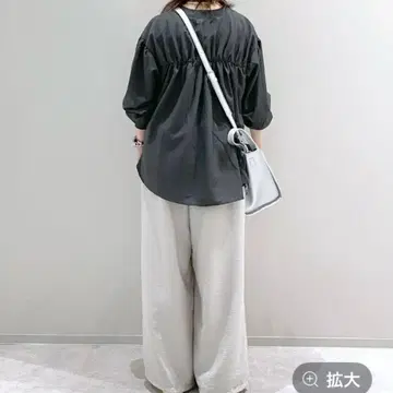 글로벌 워크 에어카루 이지 와이드 팬츠 M 사이즈