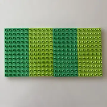 LEGO 듀플로 기초 플레이트 6X12 4개