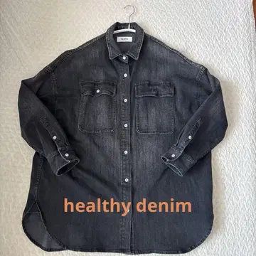 [ Healthy Denim ] 오버 사이즈 데님 셔츠 S 사이즈