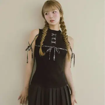 Darich 도킹 레이스업 미니 원피스