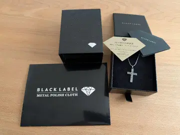 BLACK LABEL 십자가 목걸이