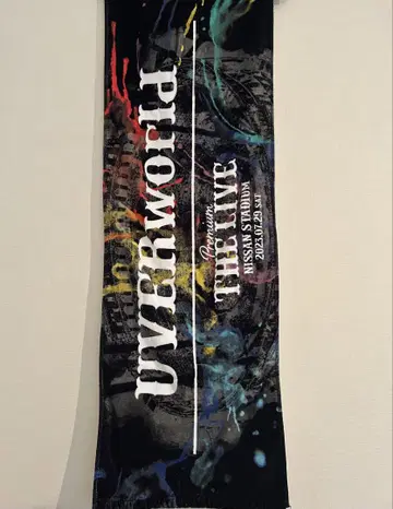 UVERworld 닛산 스타디움 롱 페이스 타월 블랙