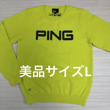 새상품급 PING 핑 여성용 얇은 소재 스웨터 스웨터 사이즈 L